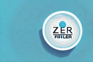 A water filter with a zero sign in the center